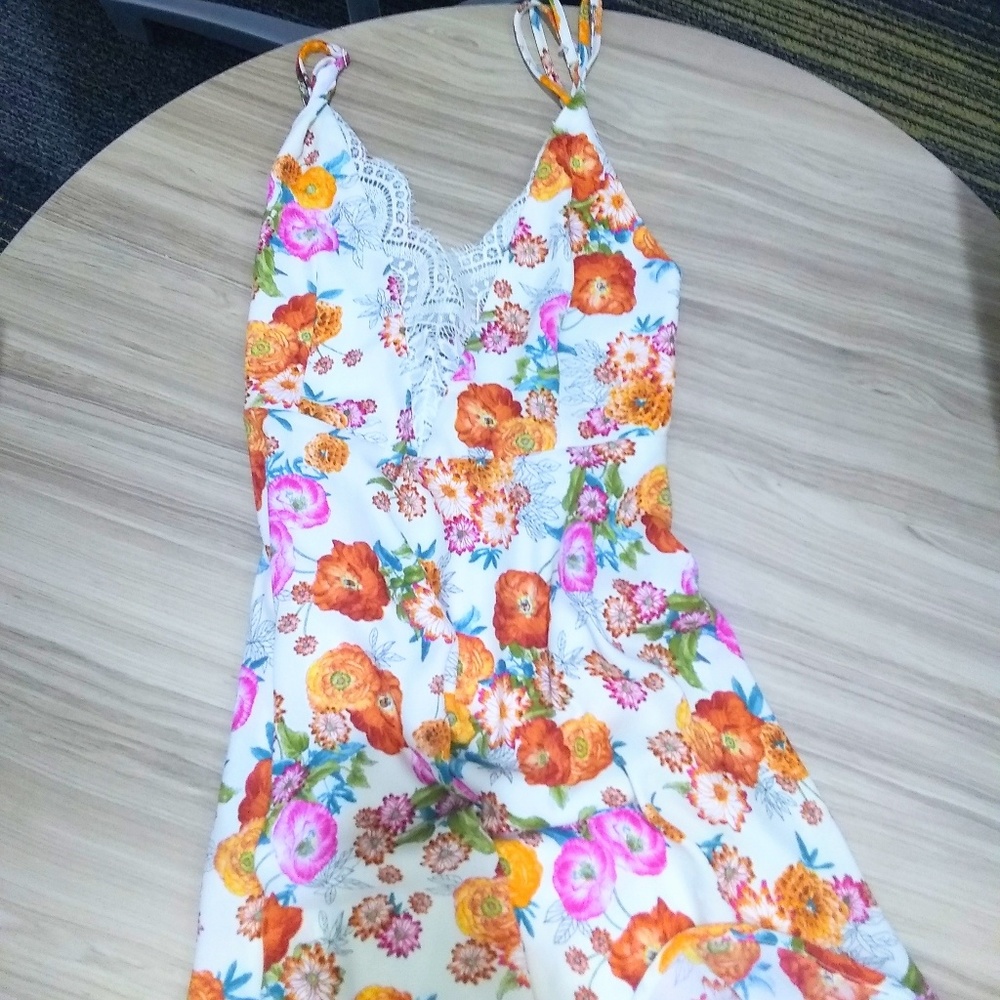 Summer floral lightweight sun dress